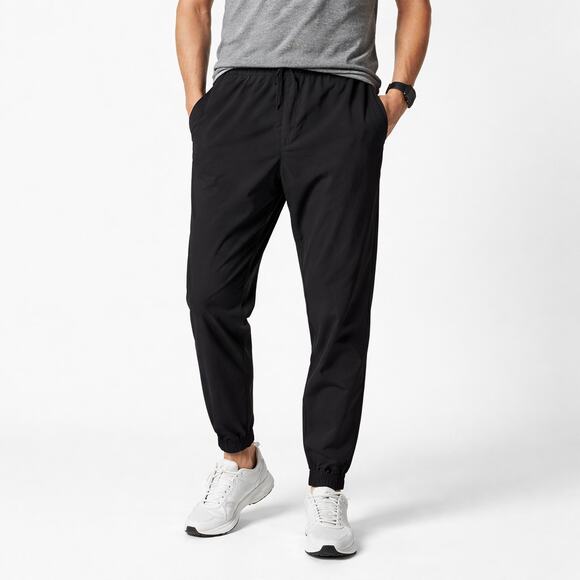 Ministry of Supply Mens Travel Jogger Pants Black XL Stretch Zip Ankle